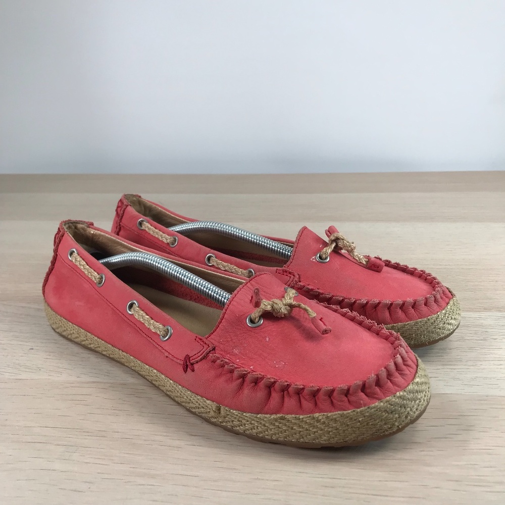 UGG’s Chivon Moccasins Loafer Shoes Coral Leather